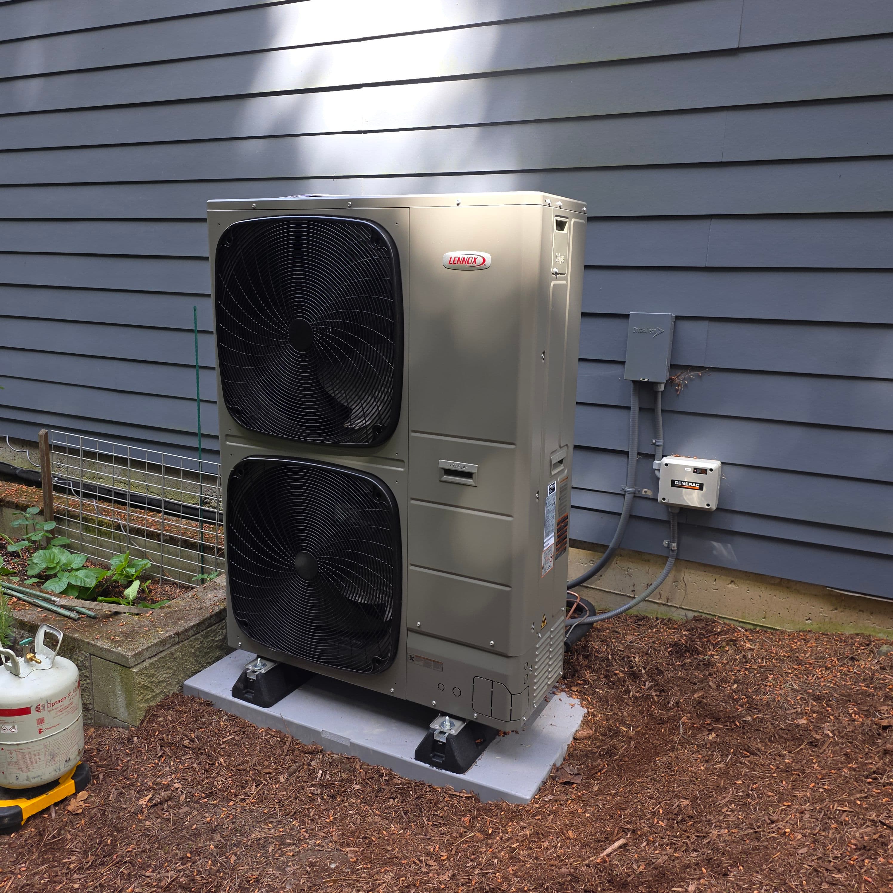 Project Lennox Side-Discharge Heat Pump Install in Portland image