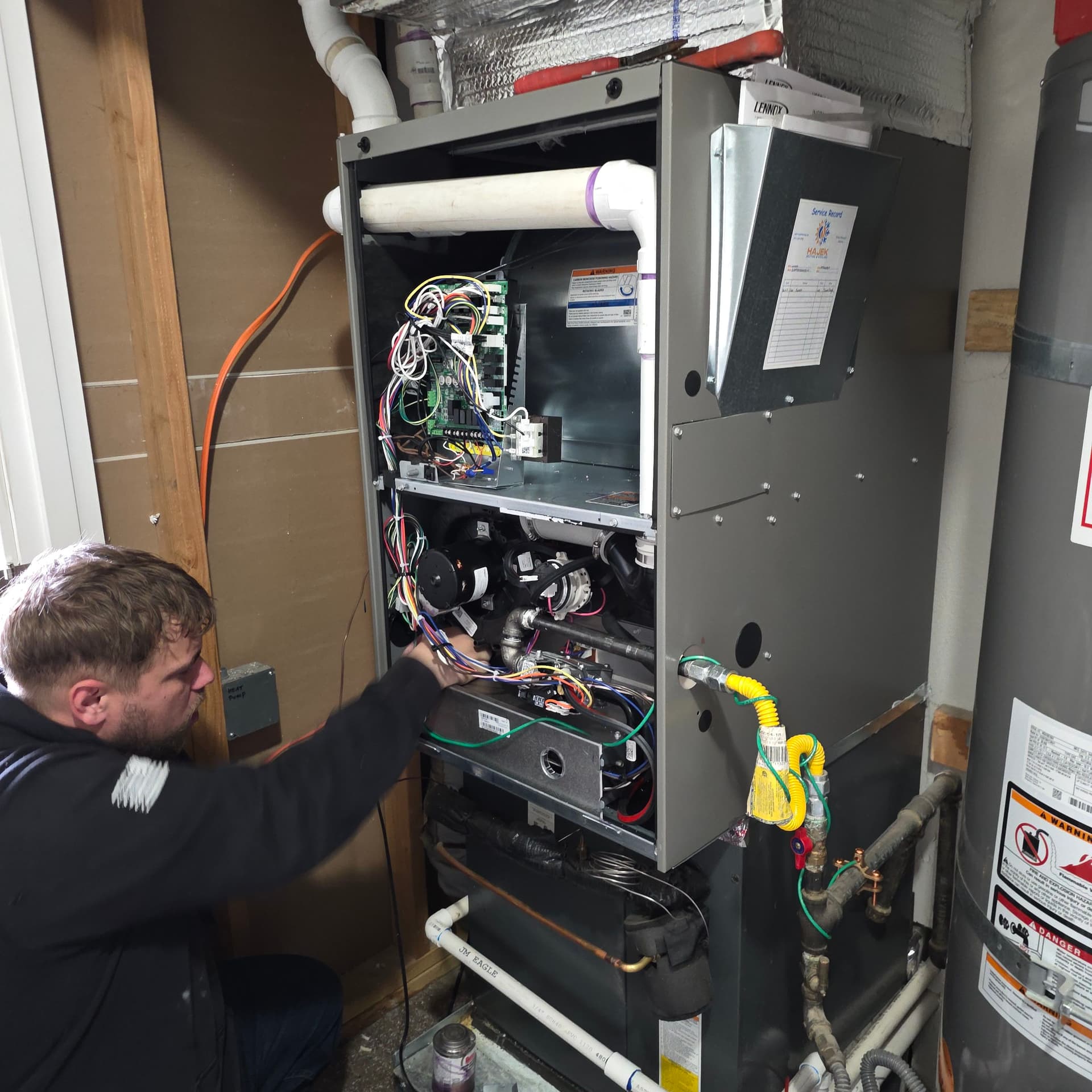 Gallery photos for Old Gas Furnace Swapped Out for a Brand New Lennox Elite: Image #1