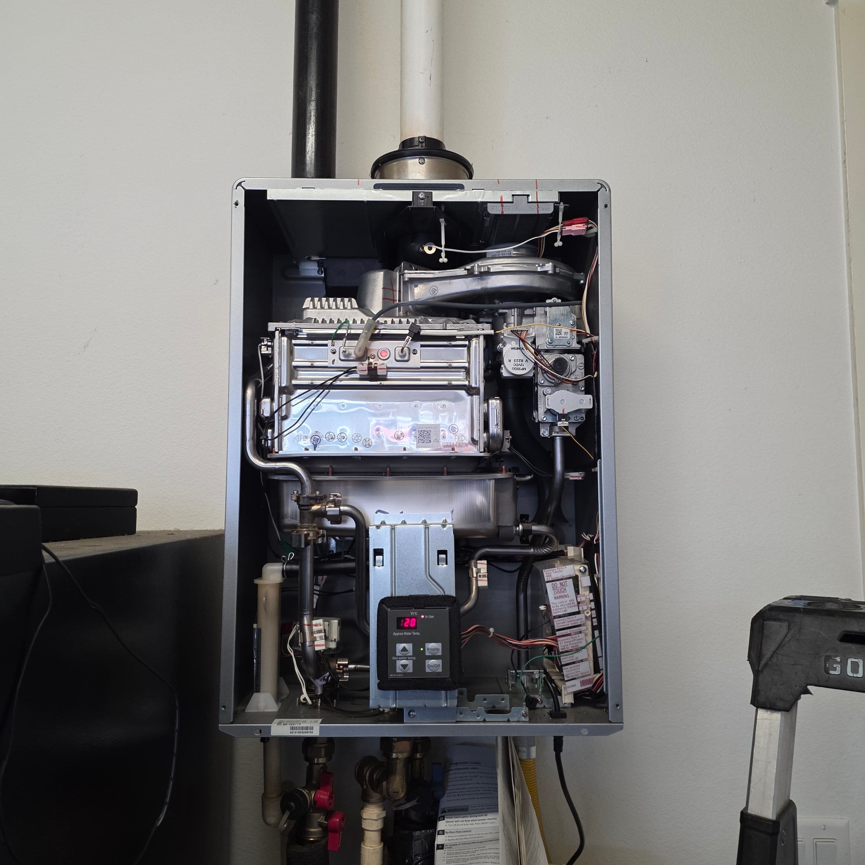 Project Inside a Rinnai Tankless Water Heater Gas Valve Diagnostic image