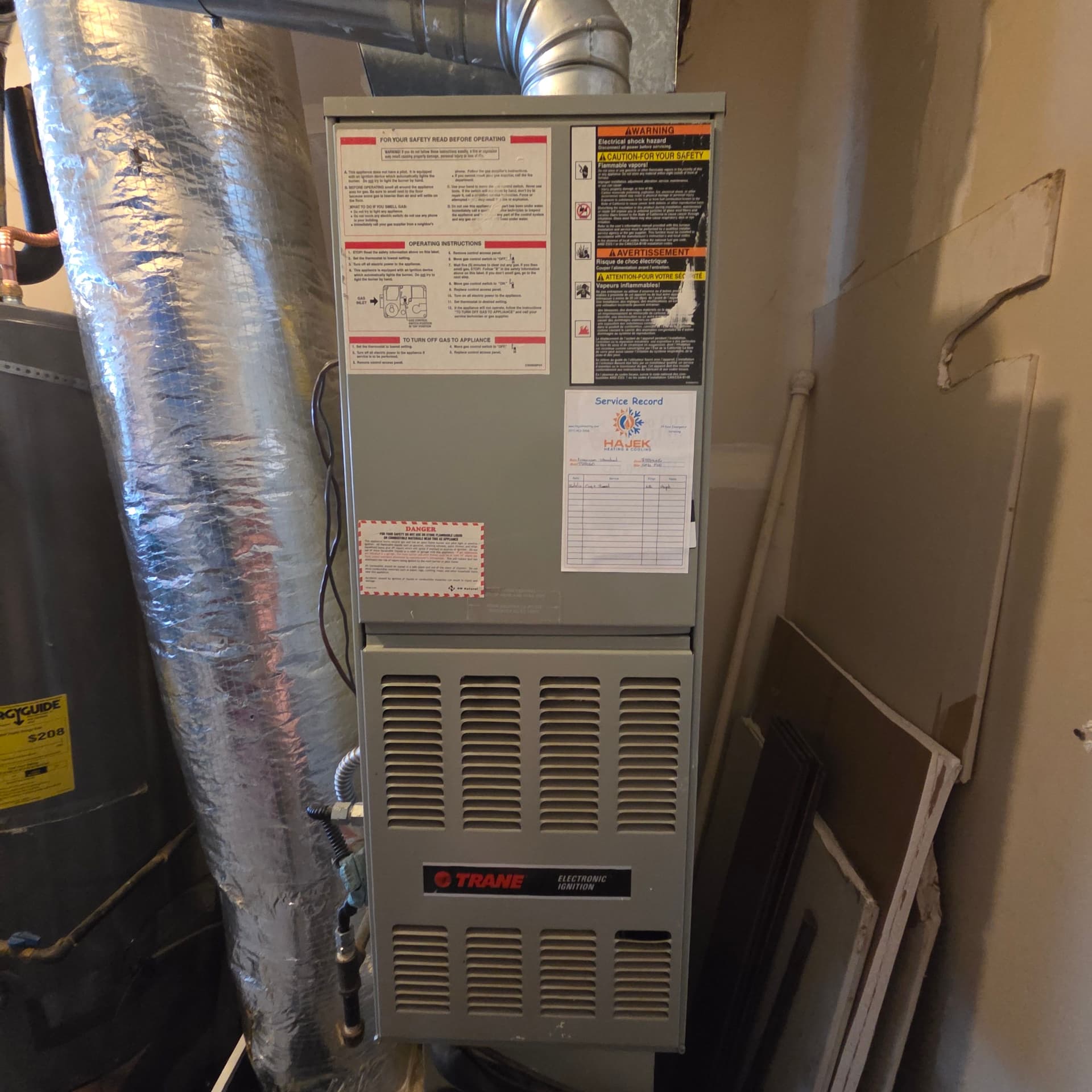 Trane Gas Furnace Emergency Repair - Control Board and Capacitor Replaced image