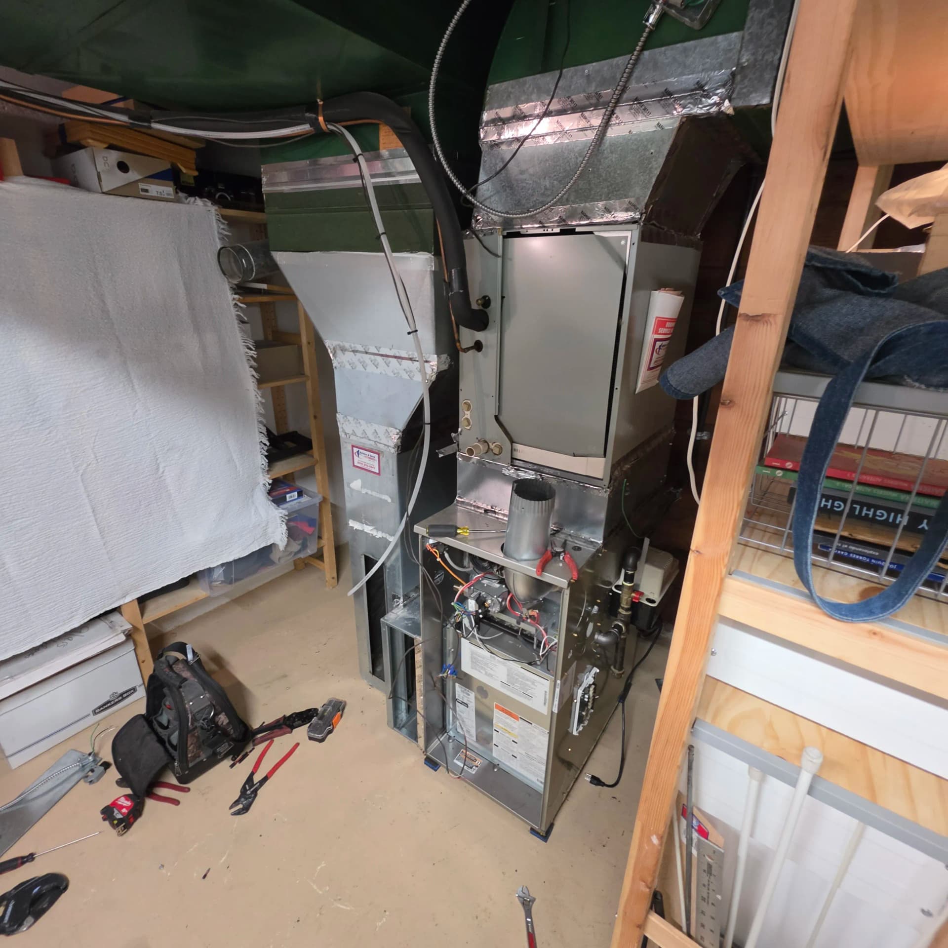 Gallery photos for Gas Furnace and AC Swapped for a High-Efficiency Variable-Speed Heat Pump in PDX: Image #2