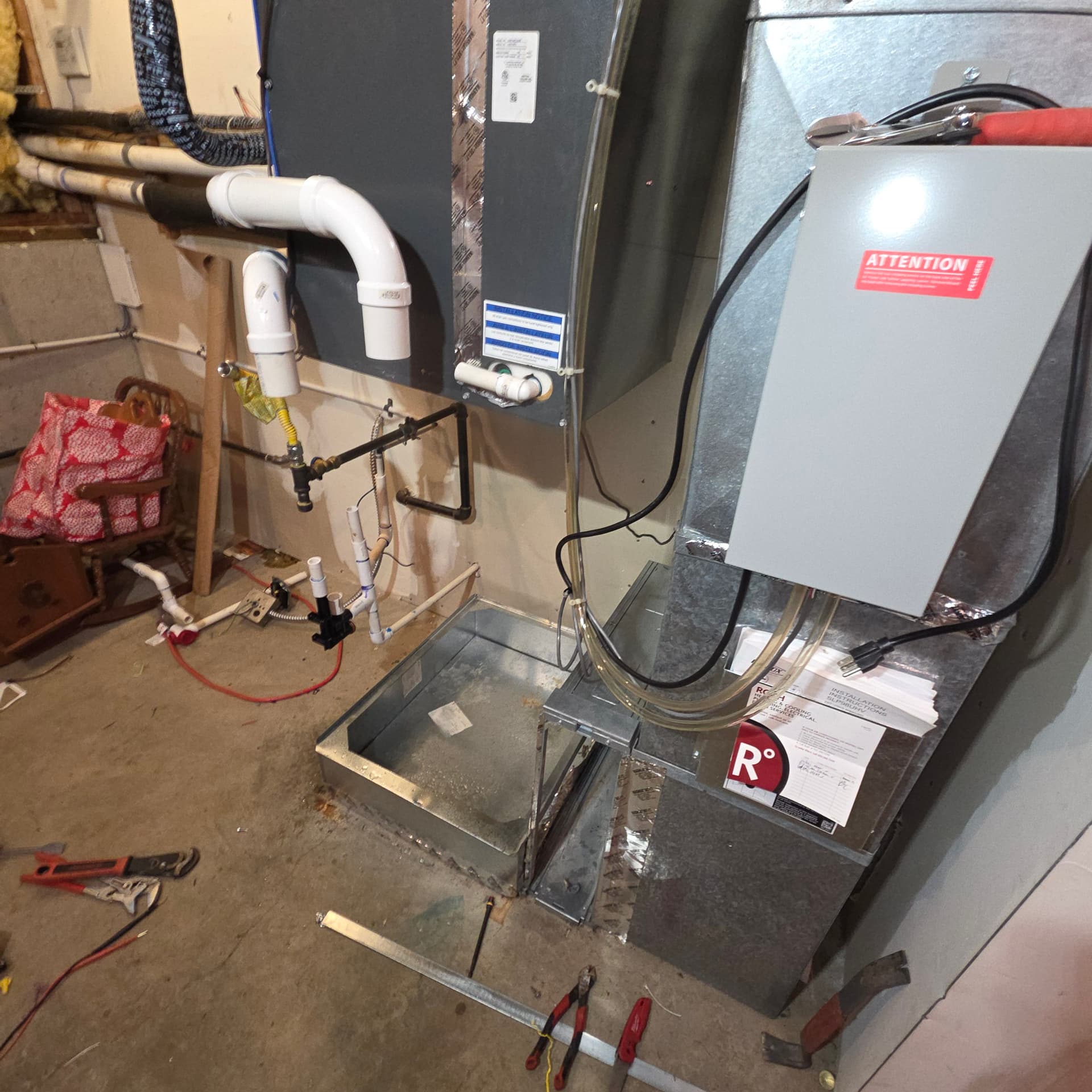 Gallery photos for Lennox SLP99 Furnace Install in a Basement Utility Space: Image #1