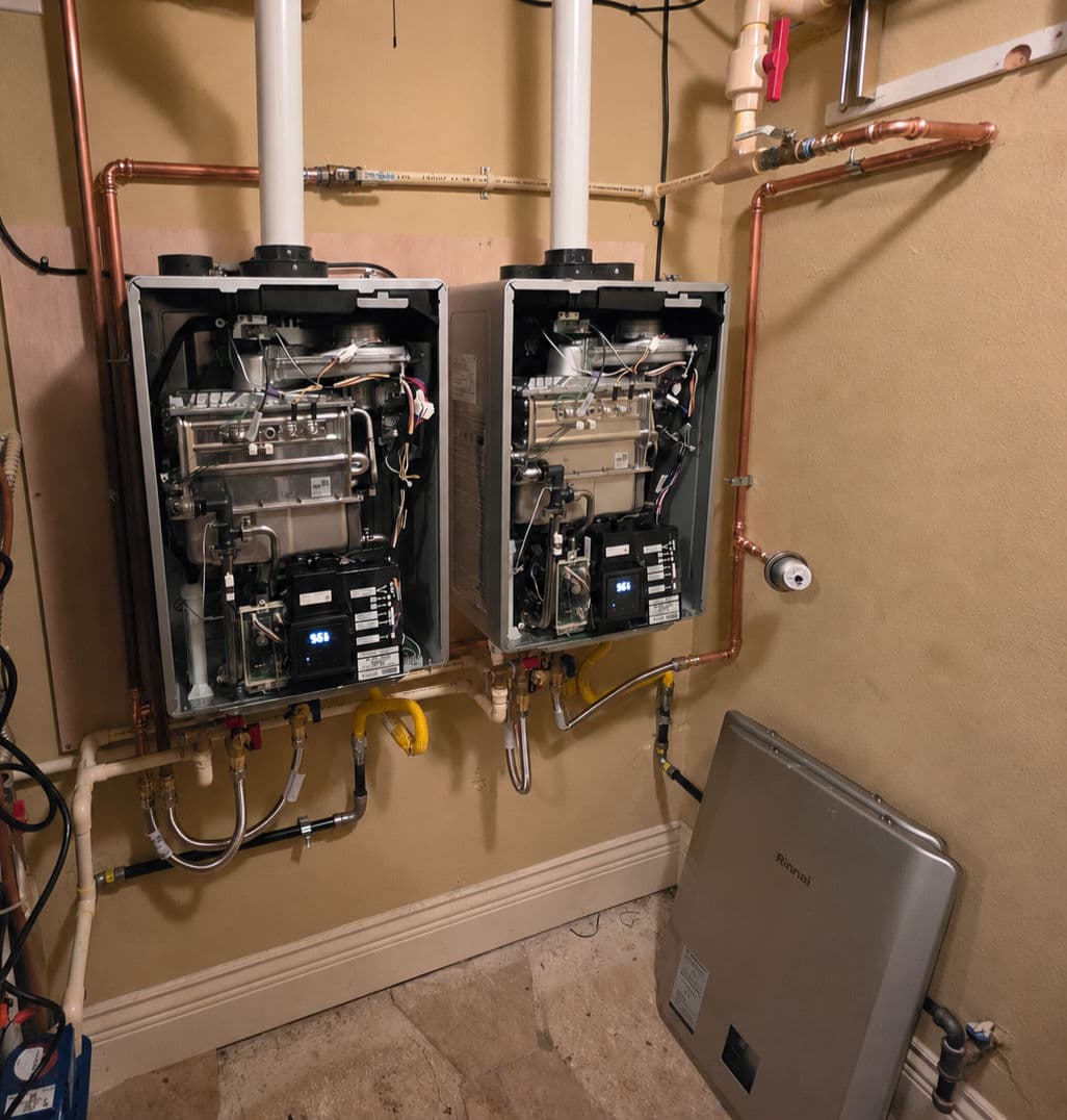 Gallery photos for Old Tank Water Heater Swapped for Dual Rinnai Tankless Units in West Linn: Image #2