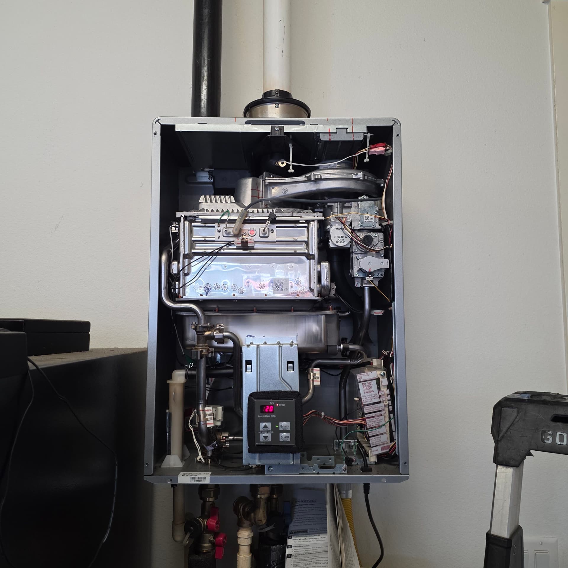 Inside a Rinnai Tankless Water Heater Gas Valve Diagnostic image