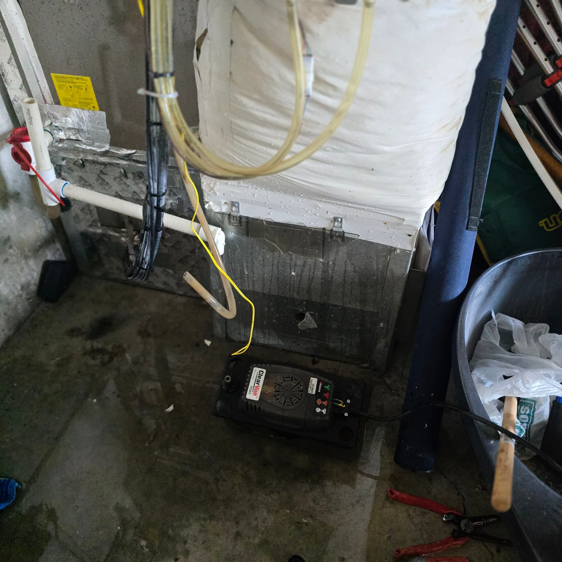 Gallery photos for Failed Condensate Pump Repair Causing Water Damage: Image #1